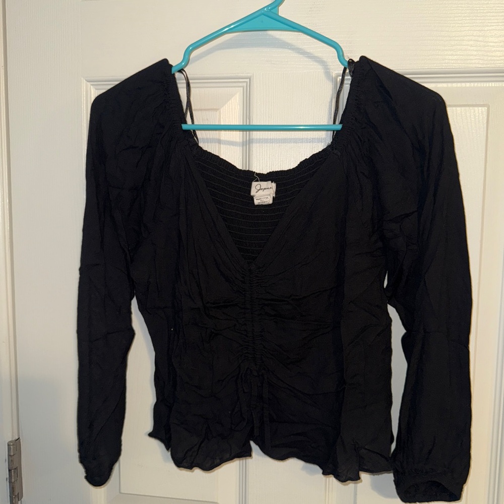 Marshalls Black Ruched Blouse